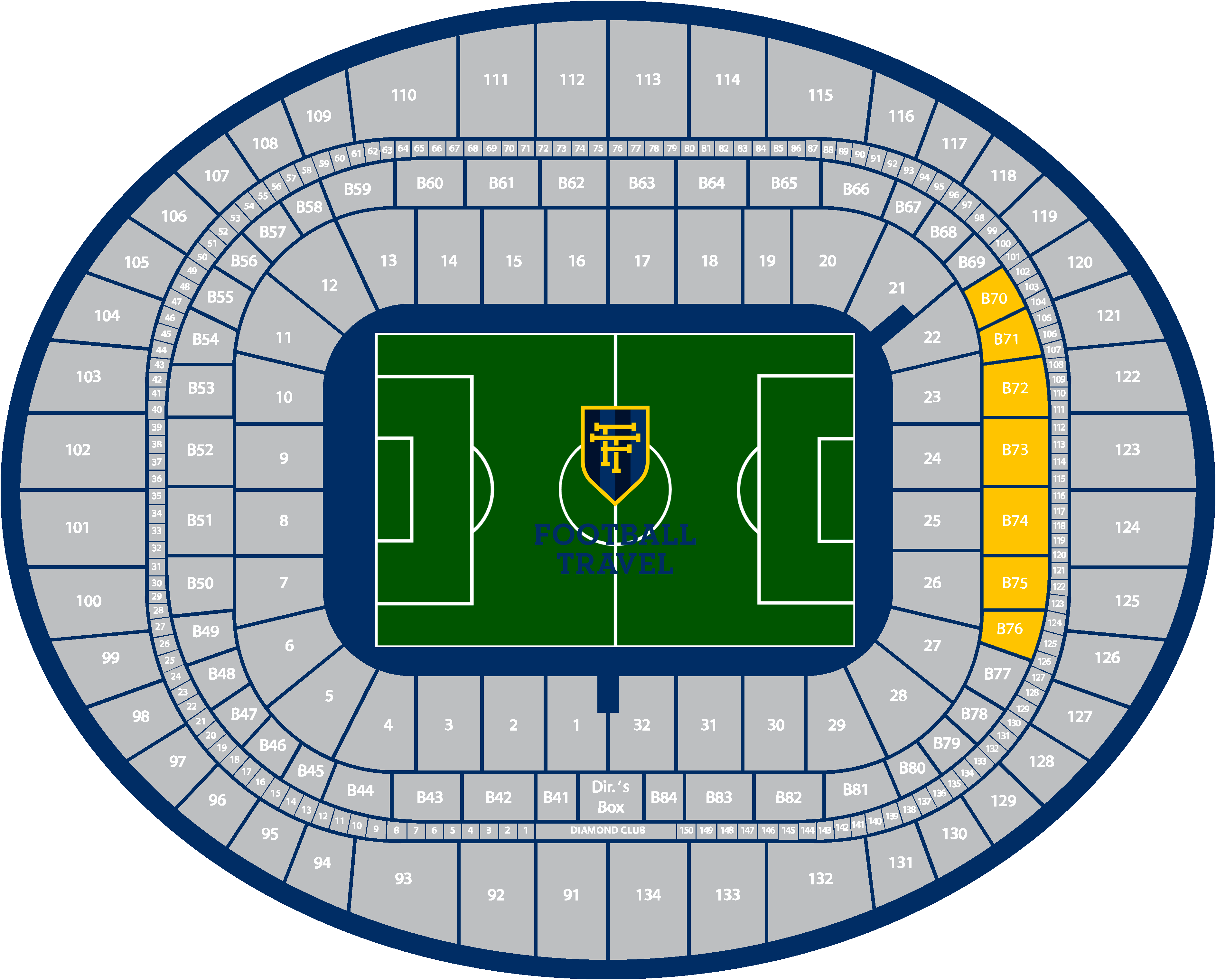 Thumbnail image of Cannon Club Level Package Block 70-76