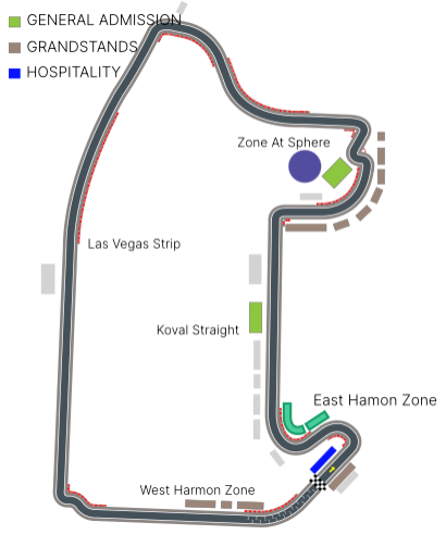 Thumbnail image of Turn 3 Grandstand - incl. LV Strip Helicopter Flight