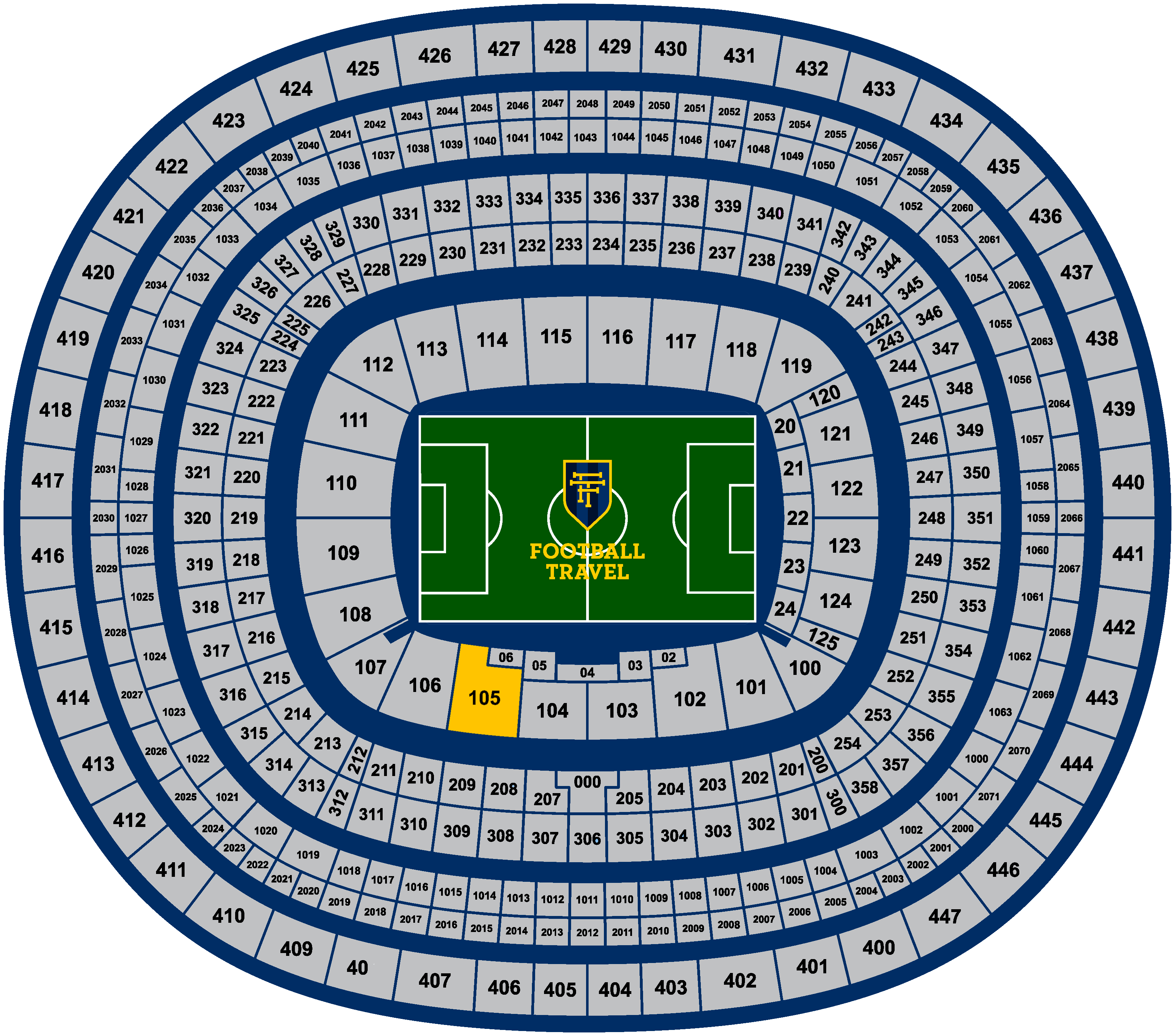 Thumbnail image of Official Tribune Lower Block 105