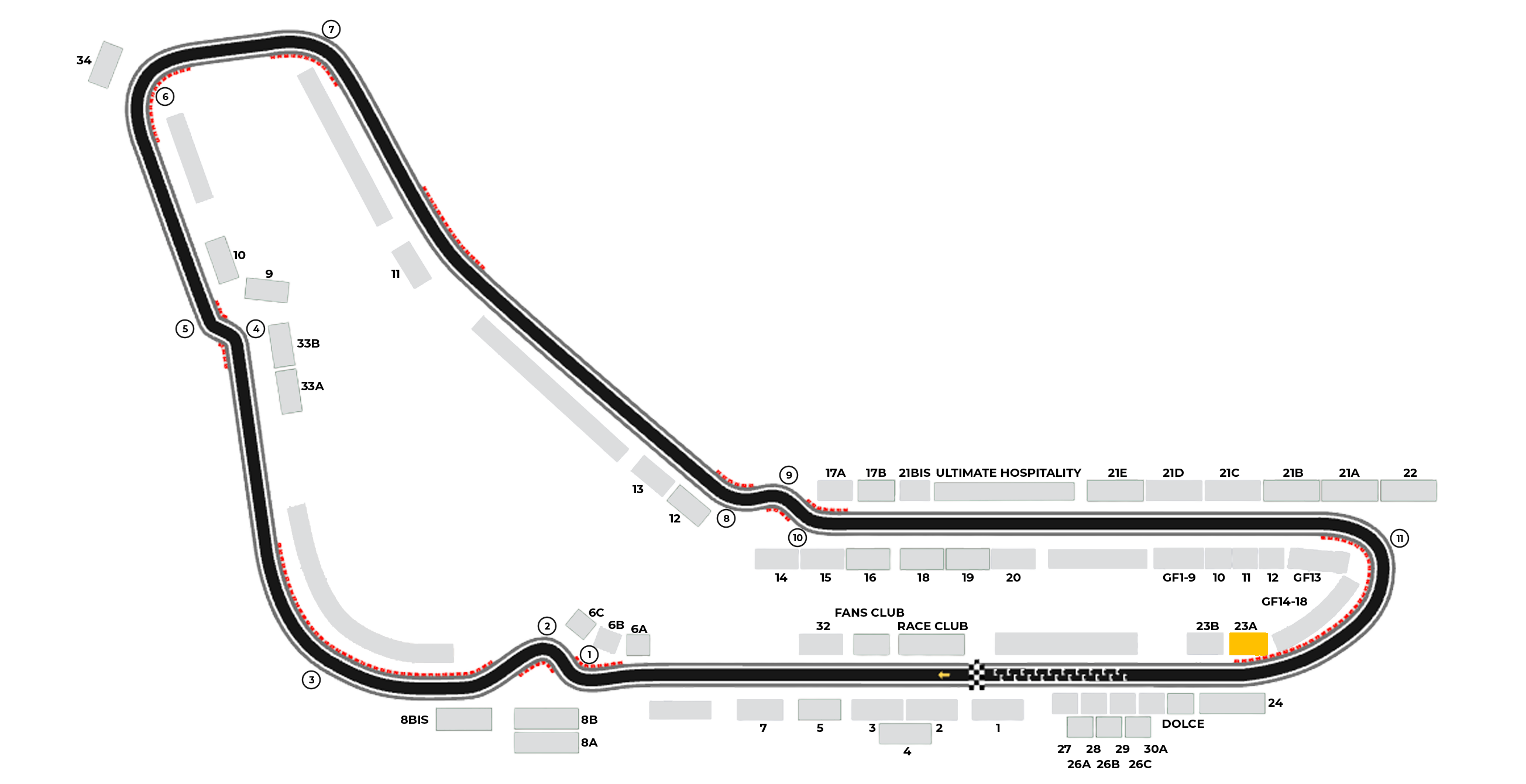 Thumbnail image of Grandstand 23A Parabolica Interna