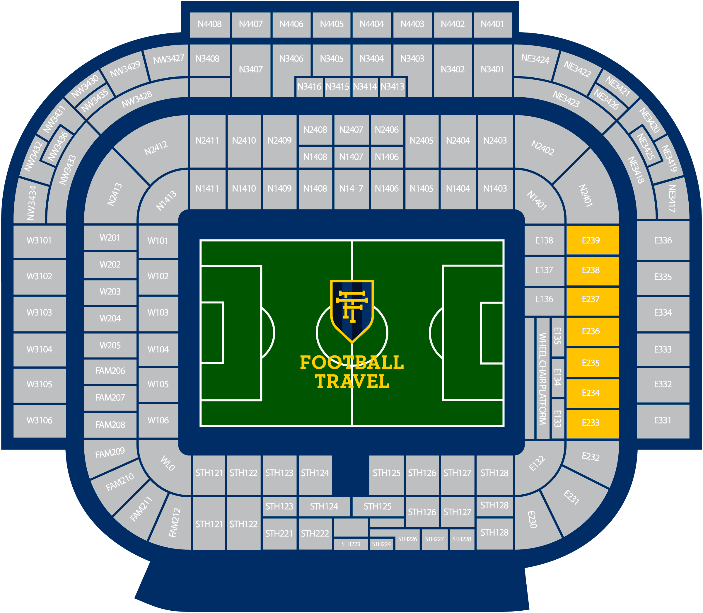 Thumbnail image of East Stand Tier 1 Middle Blocks