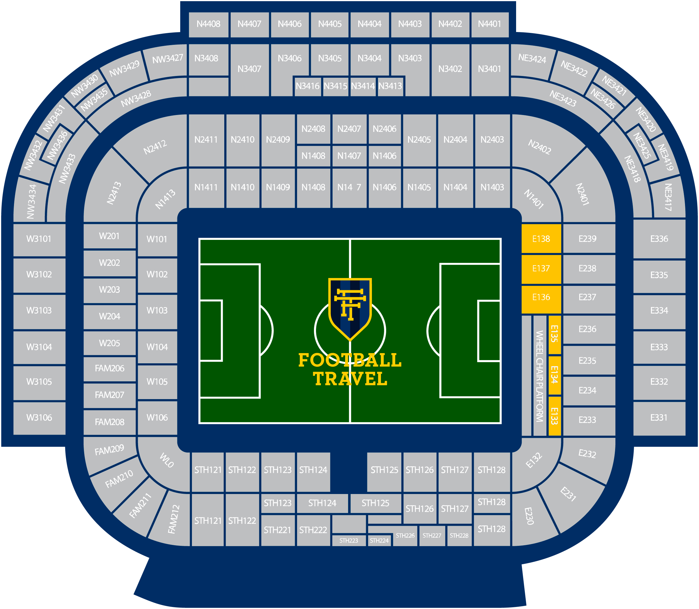 Thumbnail image of New East Stand Tier 1 Lower Blocks